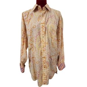 Tommy Hilfiger button-down long sleeve top size large